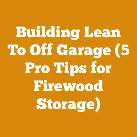 Building Lean To Off Garage (5 Pro Tips for Firewood Storage)