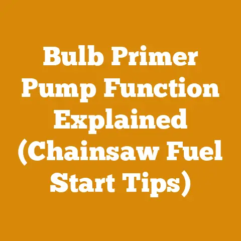 Bulb Primer Pump Function Explained (Chainsaw Fuel Start Tips)