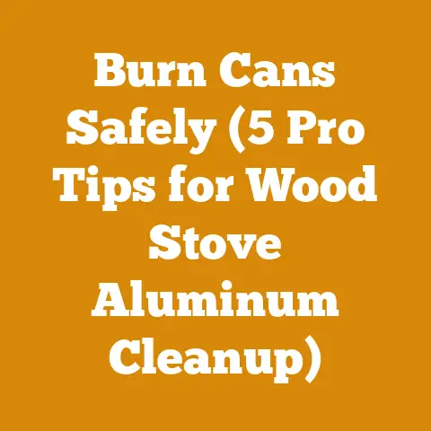 Burn Cans Safely (5 Pro Tips for Wood Stove Aluminum Cleanup)