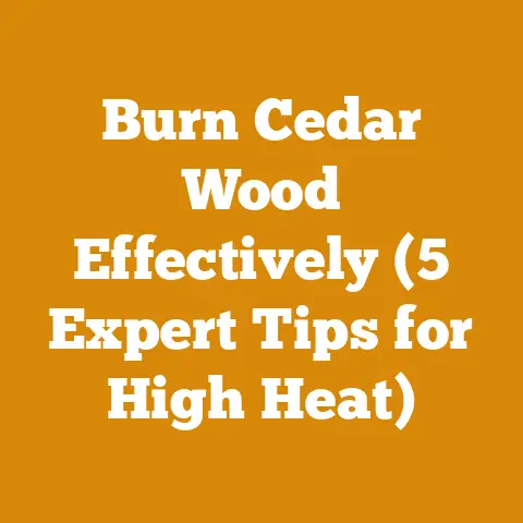 Burn Cedar Wood Effectively (5 Expert Tips for High Heat)