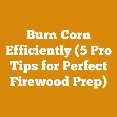 Burn Corn Efficiently (5 Pro Tips for Perfect Firewood Prep)