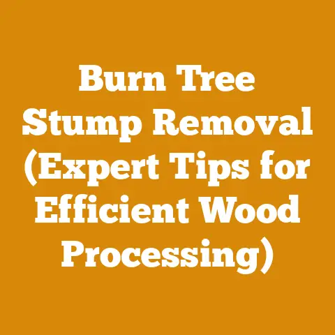 Burn Tree Stump Removal (Expert Tips for Efficient Wood Processing)