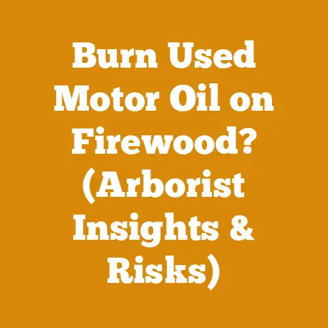Burn Used Motor Oil on Firewood? (Arborist Insights & Risks)