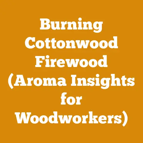 Burning Cottonwood Firewood (Aroma Insights for Woodworkers)