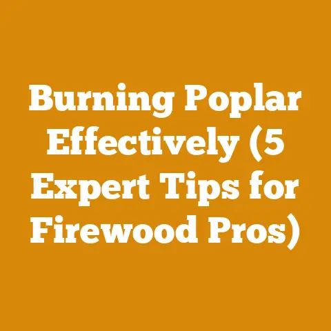 Burning Poplar Effectively (5 Expert Tips for Firewood Pros)