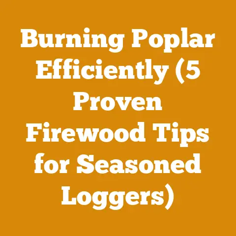 Burning Poplar Efficiently (5 Proven Firewood Tips for Seasoned Loggers)