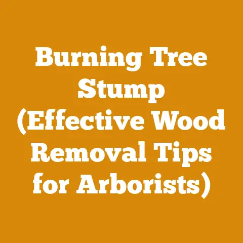 Burning Tree Stump (Effective Wood Removal Tips for Arborists)