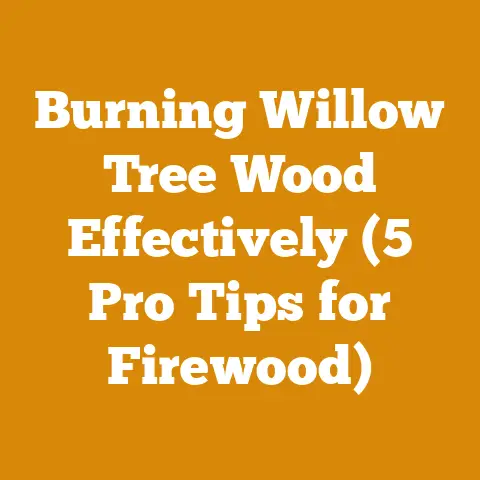 Burning Willow Tree Wood Effectively (5 Pro Tips for Firewood)