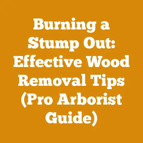 Burning a Stump Out: Effective Wood Removal Tips (Pro Arborist Guide)