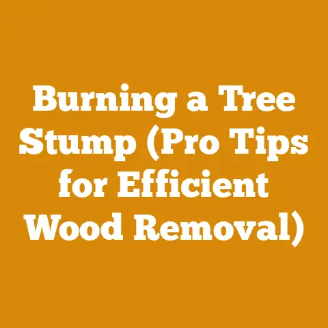 Burning a Tree Stump (Pro Tips for Efficient Wood Removal)