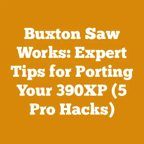 Buxton Saw Works: Expert Tips for Porting Your 390XP (5 Pro Hacks)