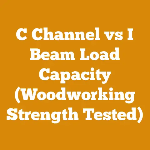 C Channel vs I Beam Load Capacity (Woodworking Strength Tested)