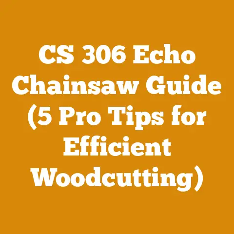 CS 306 Echo Chainsaw Guide (5 Pro Tips for Efficient Woodcutting)