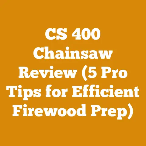 CS 400 Chainsaw Review (5 Pro Tips for Efficient Firewood Prep)