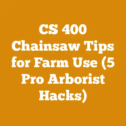 CS 400 Chainsaw Tips for Farm Use (5 Pro Arborist Hacks)