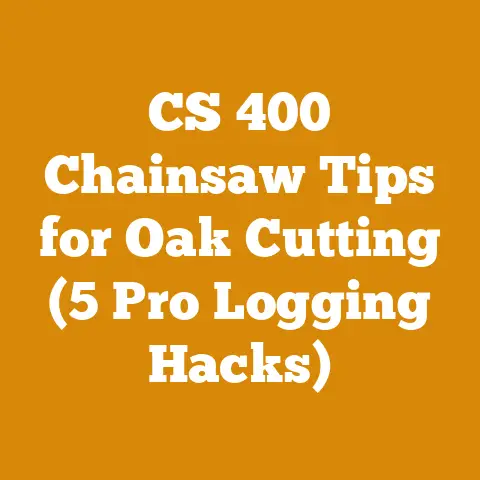 CS 400 Chainsaw Tips for Oak Cutting (5 Pro Logging Hacks)
