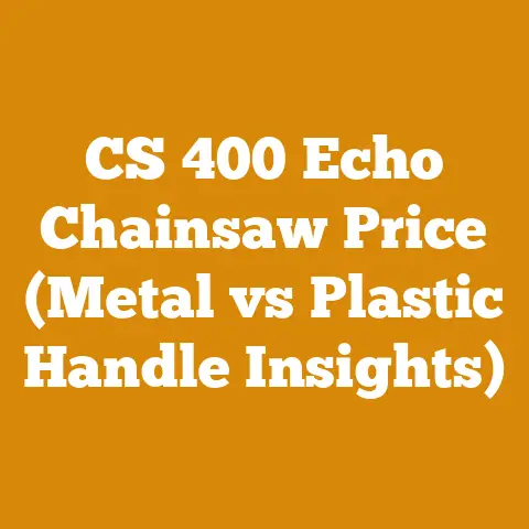 CS 400 Echo Chainsaw Price (Metal vs Plastic Handle Insights)