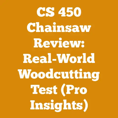CS 450 Chainsaw Review: Real-World Woodcutting Test (Pro Insights)