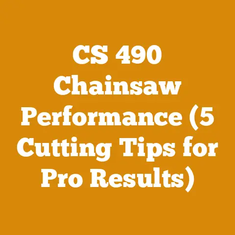CS 490 Chainsaw Performance (5 Cutting Tips for Pro Results)