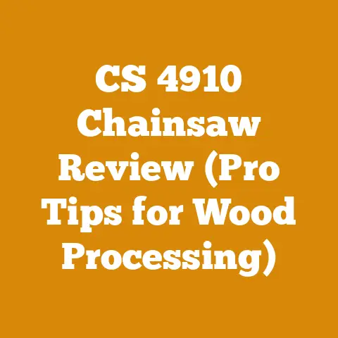 CS 4910 Chainsaw Review (Pro Tips for Wood Processing)