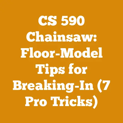 CS 590 Chainsaw: Floor-Model Tips for Breaking-In (7 Pro Tricks)