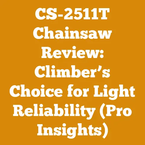 CS-2511T Chainsaw Review: Climber’s Choice for Light Reliability (Pro Insights)