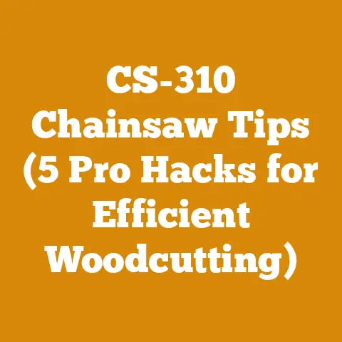 CS-310 Chainsaw Tips (5 Pro Hacks for Efficient Woodcutting)