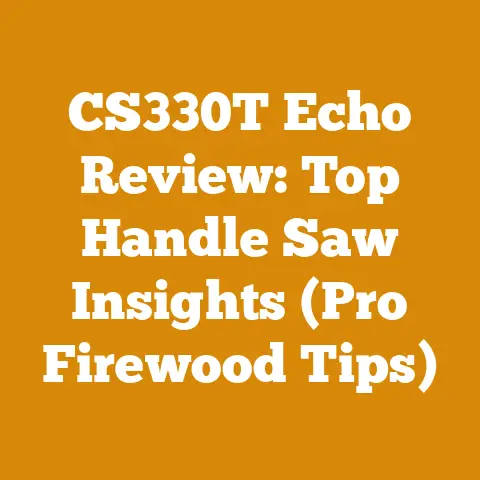 CS330T Echo Review: Top Handle Saw Insights (Pro Firewood Tips)