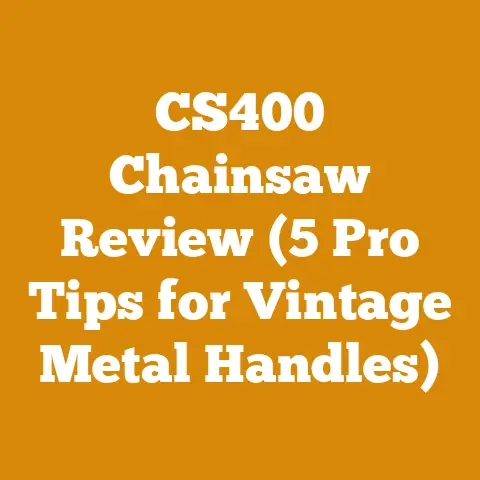 CS400 Chainsaw Review (5 Pro Tips for Vintage Metal Handles)