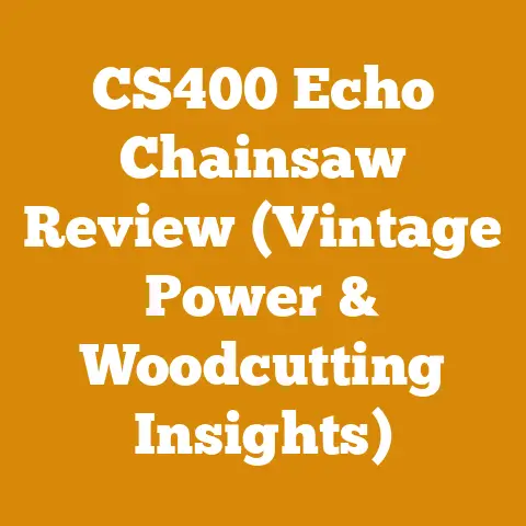 CS400 Echo Chainsaw Review (Vintage Power & Woodcutting Insights)