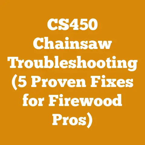 CS450 Chainsaw Troubleshooting (5 Proven Fixes for Firewood Pros)
