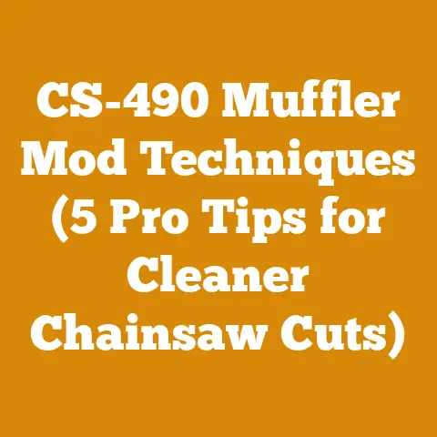 CS-490 Muffler Mod Techniques (5 Pro Tips for Cleaner Chainsaw Cuts)