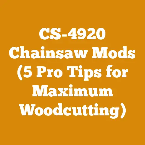 CS-4920 Chainsaw Mods (5 Pro Tips for Maximum Woodcutting)