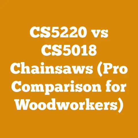 CS5220 vs CS5018 Chainsaws (Pro Comparison for Woodworkers)