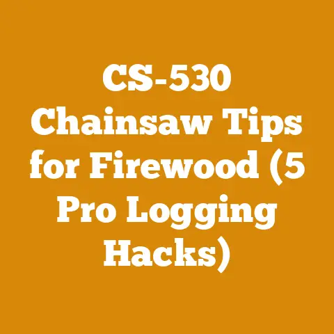 CS-530 Chainsaw Tips for Firewood (5 Pro Logging Hacks)