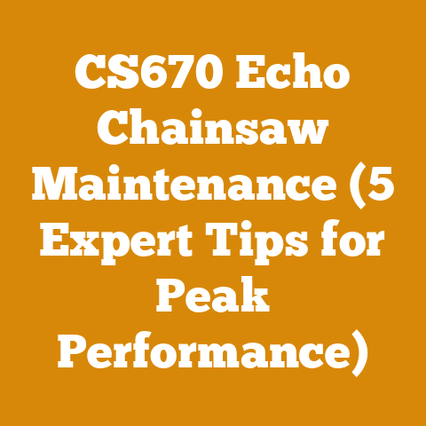 CS670 Echo Chainsaw Maintenance (5 Expert Tips for Peak Performance)