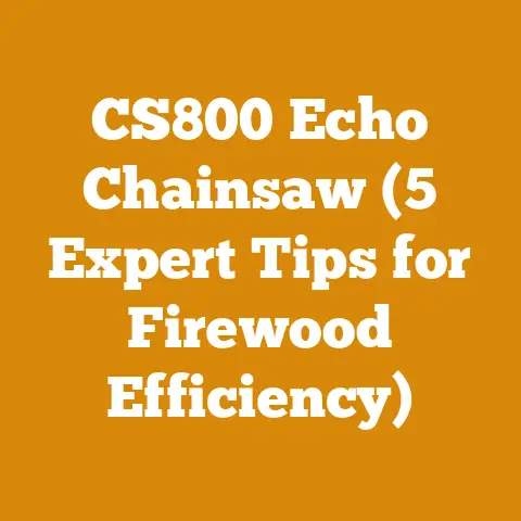 CS800 Echo Chainsaw (5 Expert Tips for Firewood Efficiency)