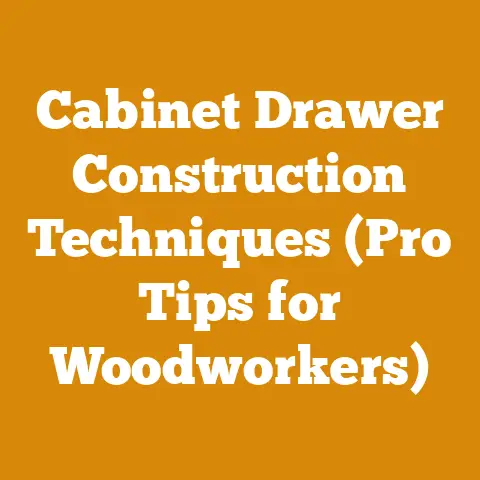 Cabinet Drawer Construction Techniques (Pro Tips for Woodworkers)
