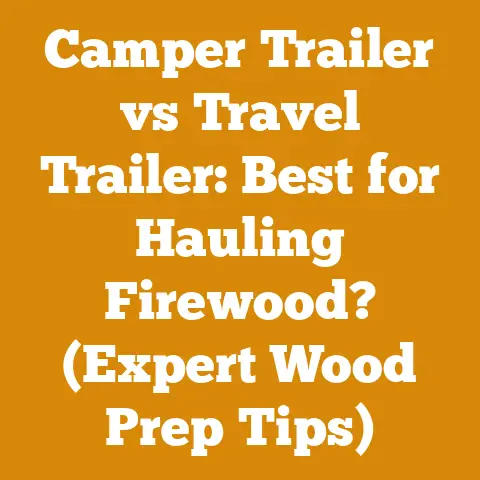 Camper Trailer vs Travel Trailer: Best for Hauling Firewood? (Expert Wood Prep Tips)
