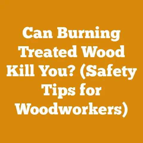 Can Burning Treated Wood Kill You? (Safety Tips for Woodworkers)