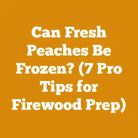 Can Fresh Peaches Be Frozen? (7 Pro Tips for Firewood Prep)