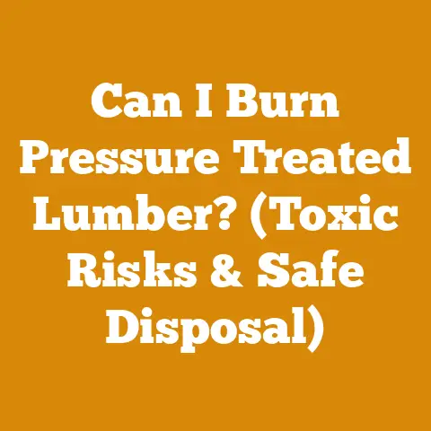 Can I Burn Pressure Treated Lumber? (Toxic Risks & Safe Disposal)