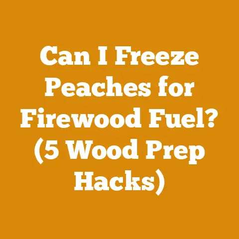 Can I Freeze Peaches for Firewood Fuel? (5 Wood Prep Hacks)