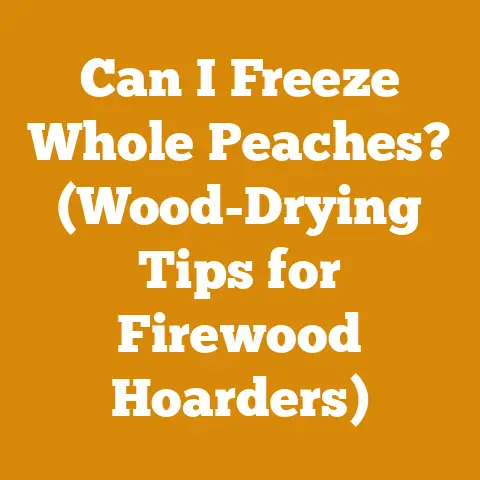 Can I Freeze Whole Peaches? (Wood-Drying Tips for Firewood Hoarders)