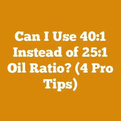 Can I Use 40:1 Instead of 25:1 Oil Ratio? (4 Pro Tips)