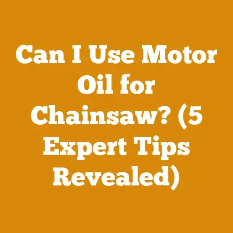 Can I Use Motor Oil for Chainsaw? (5 Expert Tips Revealed)