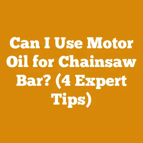 Can I Use Motor Oil for Chainsaw Bar? (4 Expert Tips)