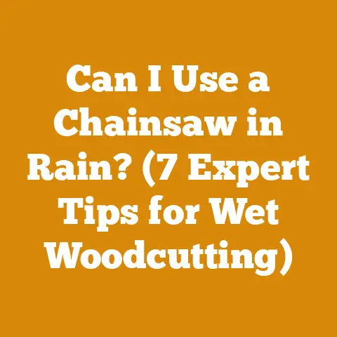 Can I Use a Chainsaw in Rain? (7 Expert Tips for Wet Woodcutting)