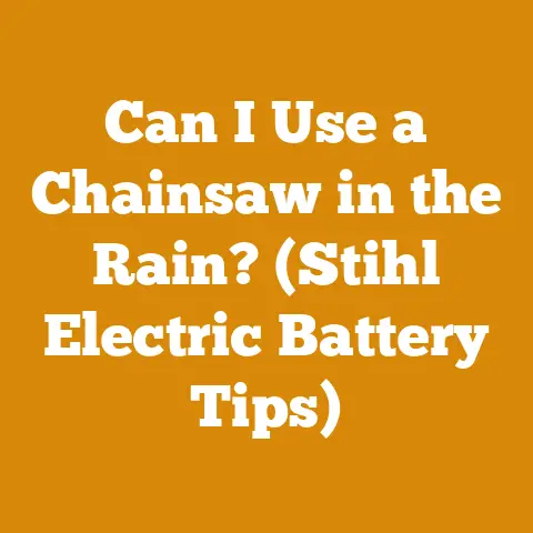 Can I Use a Chainsaw in the Rain? (Stihl Electric Battery Tips)