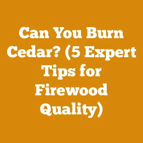 Can You Burn Cedar? (5 Expert Tips for Firewood Quality)